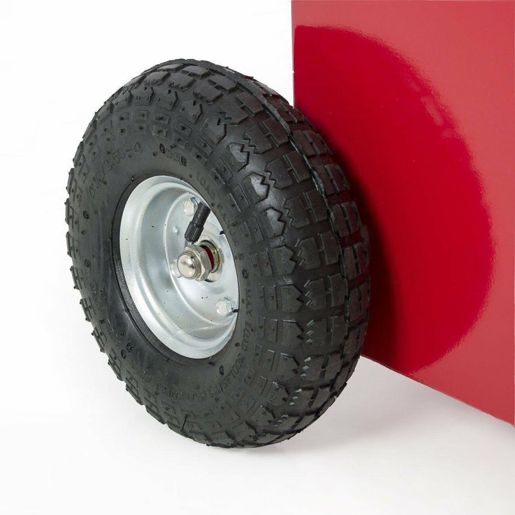 [US Warehouse] 30 Gallon Steel Fuel Storage Tank Hand-operated Gasoline Pump