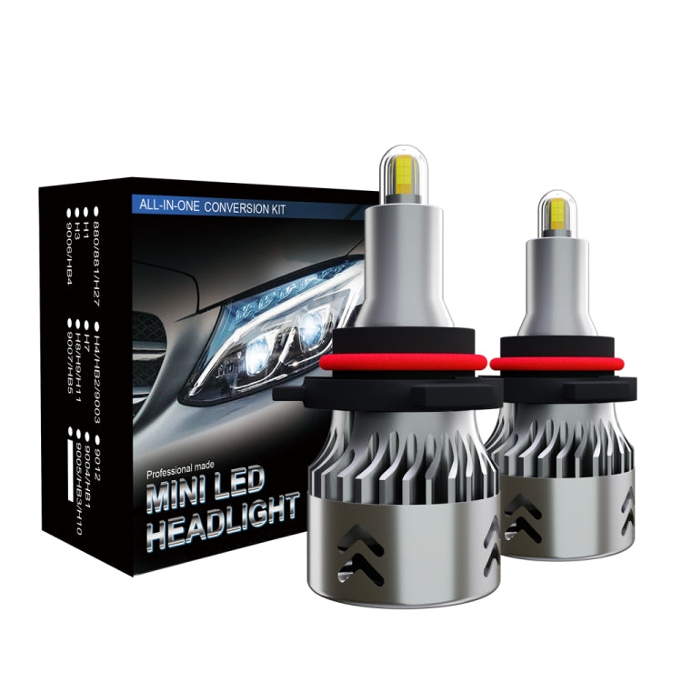 2 PCS 1904 9005 / HB3 / H10 DC9-36V / 24W / 6000K / 2400LM IP68 Car LED Headlight Lamps (Cool White)