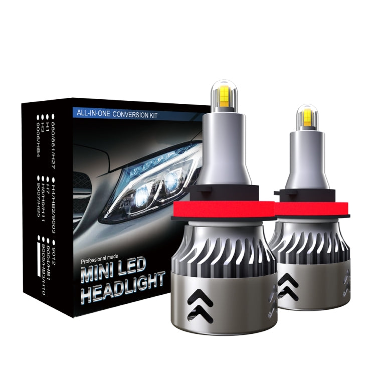 2 PCS 1904 H8 / H9 / H11 DC9-36V / 24W / 6000K / 2400LM IP68 Car LED Headlight Lamps (Cool White)