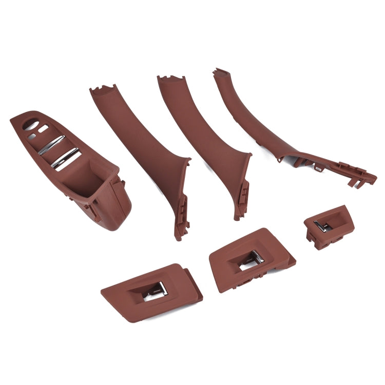 7 PCS Door Handle Window Switch Panel Interior Door Handle 51417225875 for BMW 5 Series, Left Driving