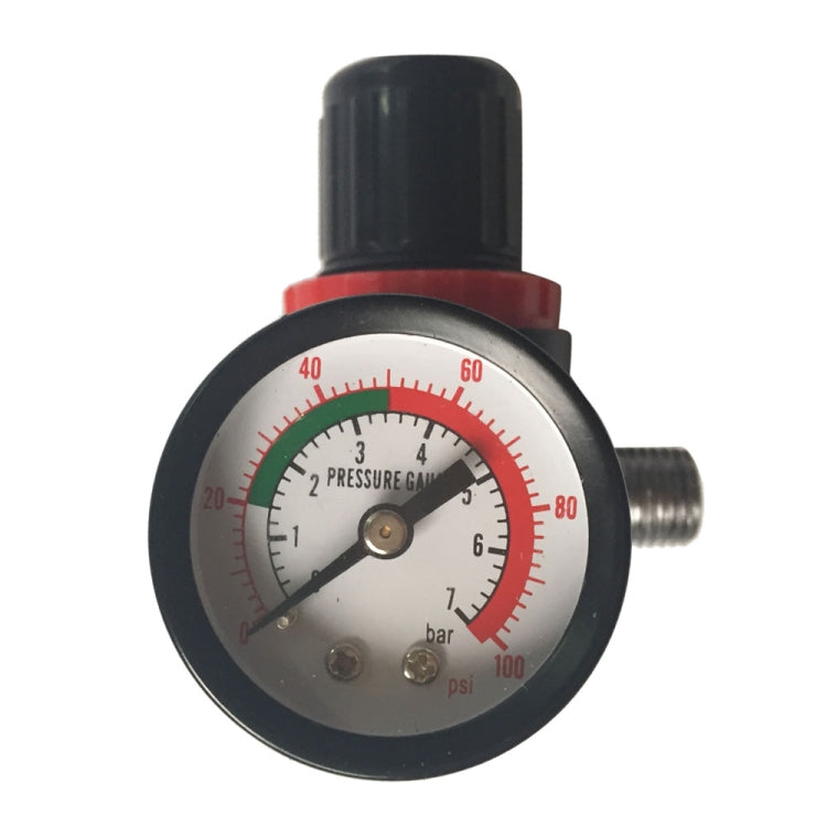 [US Warehouse] 2 in 1 2.0mm 1L HVLP Gravity Spray Gun with Air Pressure Adjustment Gauge