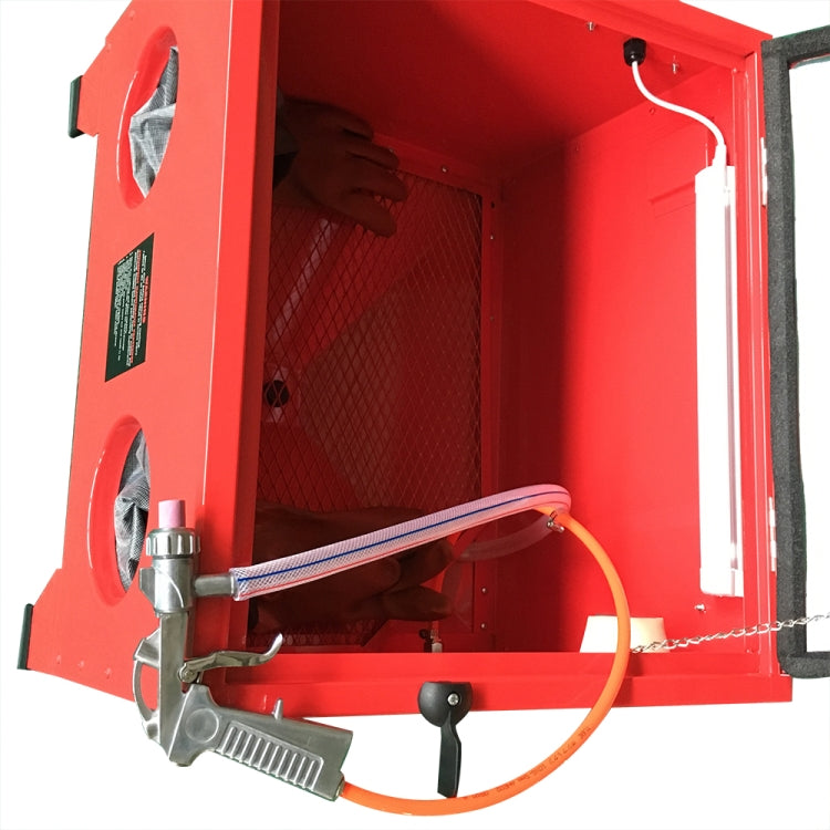 [US Warehouse] 25 Gallon Steel Bench Top Air Sandblasting Machine with Organic Glass Observation Cover