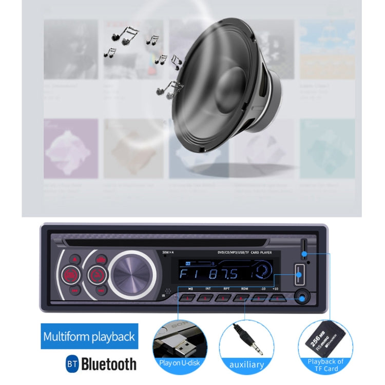 8169A 12V Car Radio Receiver MP3 Player, Support Bluetooth Hand-free Calling / FM / USB / AUX / TF Card
