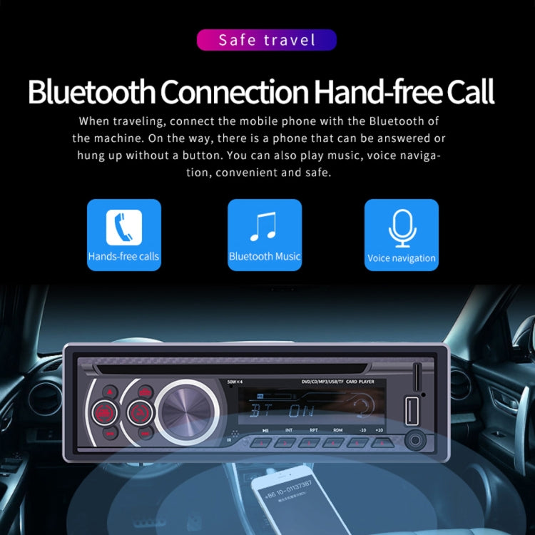 8169A 12V Car Radio Receiver MP3 Player, Support Bluetooth Hand-free Calling / FM / USB / AUX / TF Card