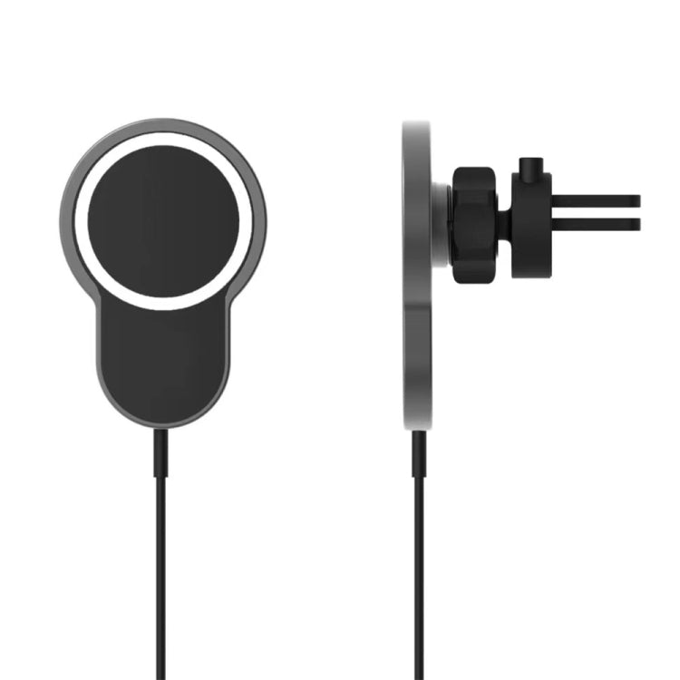 X6 Car Air Outlet Vent Mount Clamp Holder 15W Fast Charging Qi Magnetic Wireless Charger