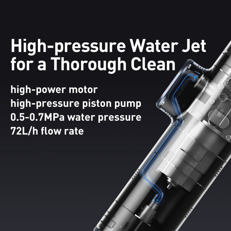 Baseus Dual Power TZCRDDSQ-01 Portable Electric Car Wash Spray Nozzle C (Black)