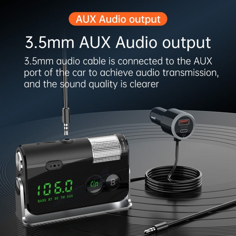 BC73 Car MP3 Bluetooth Player FM Transmitter QC3.0 PD18W Fast Charger