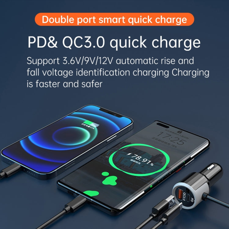 BC73 Car MP3 Bluetooth Player FM Transmitter QC3.0 PD18W Fast Charger