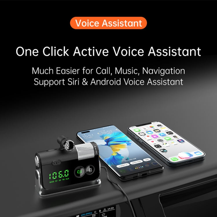 BC73 Car MP3 Bluetooth Player FM Transmitter QC3.0 PD18W Fast Charger