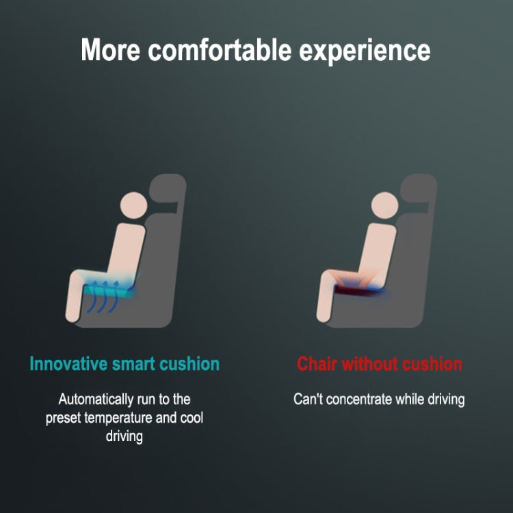 Car Rapid Cooling Seat Cushion Smart Water-cooled Ice Leather Cushion