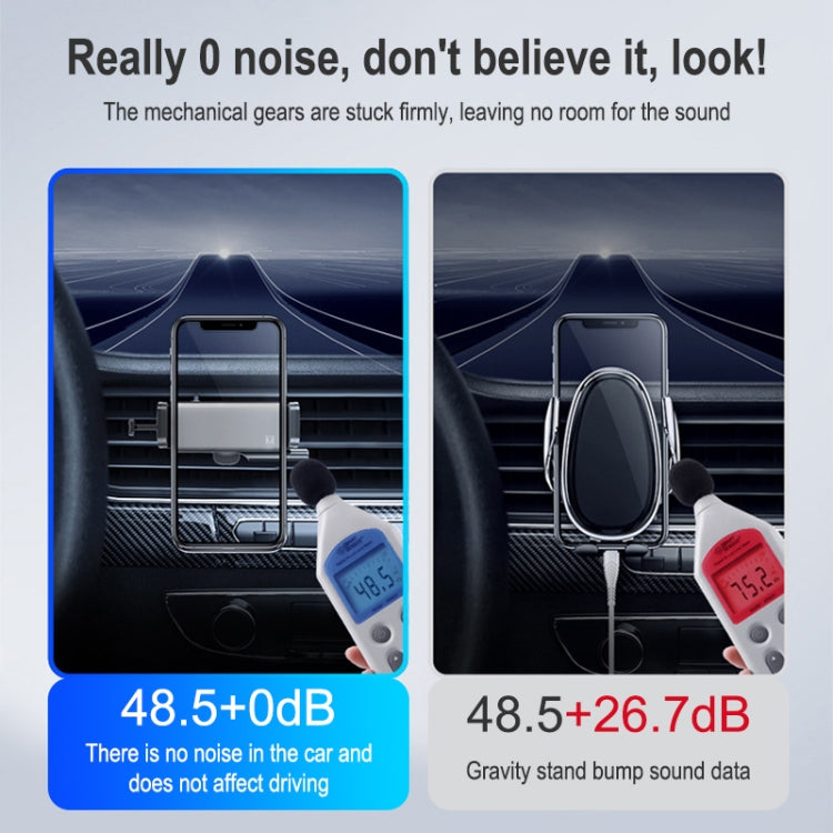 Automatic Induction Mobile Phone Car Aluminum Alloy Holder For 4.7-6.5 inch Mobile Phone