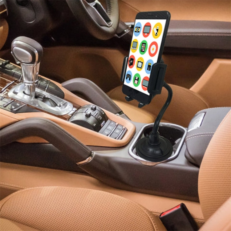 Universal Car Cup Long Hose Mobile Phone Holder (Black)