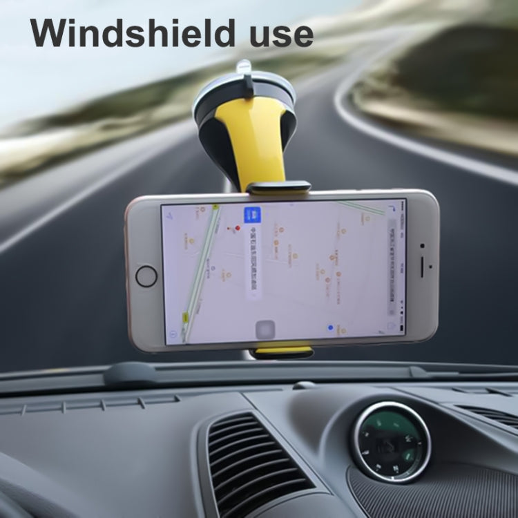 GB-452 Universal Car Suction Cup Mount Bracket Phone Holder (White)