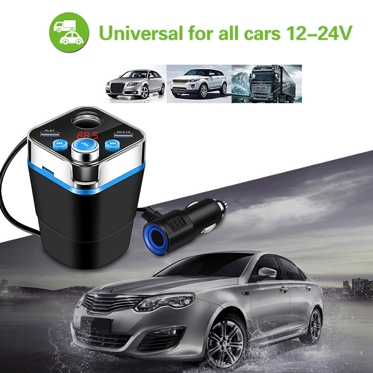 Cup Holder Car Charger Car Bluetooth MP3 Support Bluetooth / TF Card / U Disk / FM