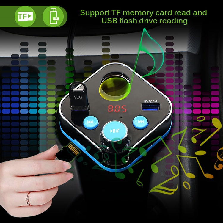 Cup Holder Car Charger Car Bluetooth MP3 Support Bluetooth / TF Card / U Disk / FM