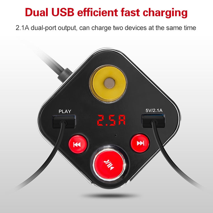 Cup Holder Car Charger Car Bluetooth MP3 Support Bluetooth / TF Card / U Disk / FM