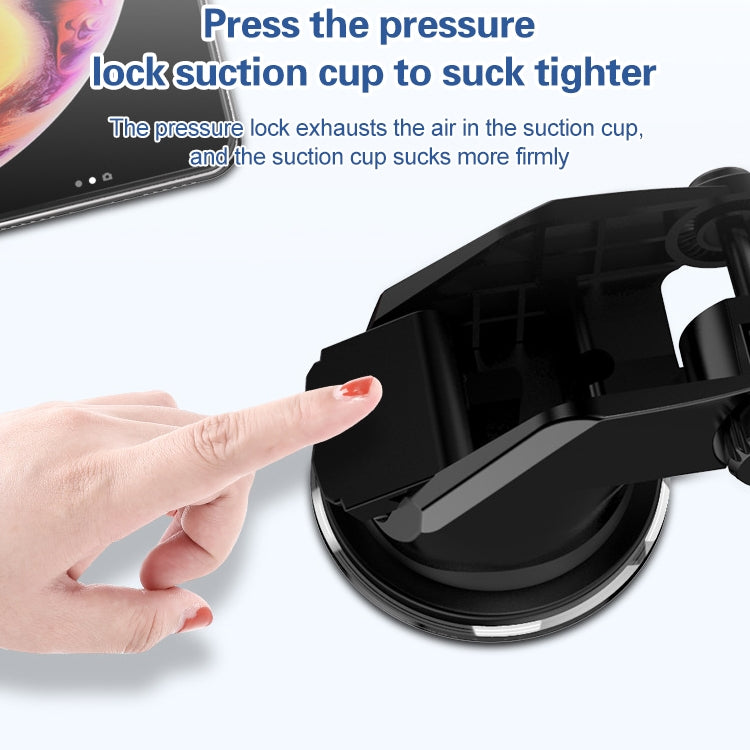 Car Automatic Wireless 10W Fast Charge Car Phone Holder with Voice Broadcast