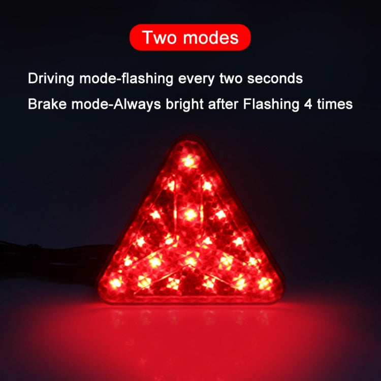 Bicycle / Mountain Bike Y Style Triangle Pilot Light LED Tail Light