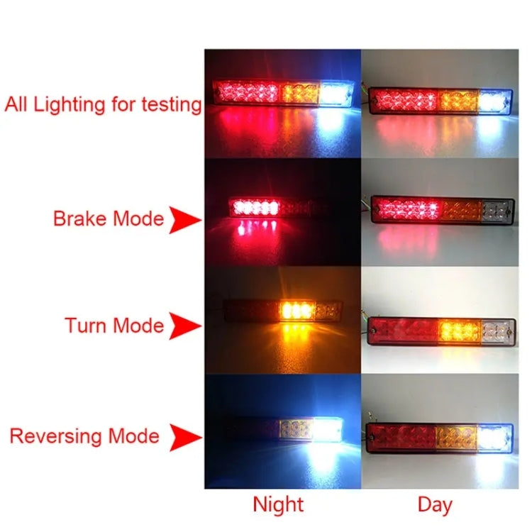 1 Pair Truck 20LEDs Tail Light Brake Reversing Light