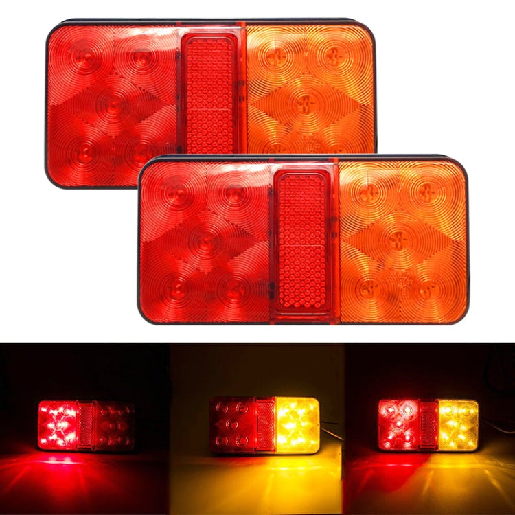 1 Pair Truck 10LEDs Tail Light Brake Reversing Light