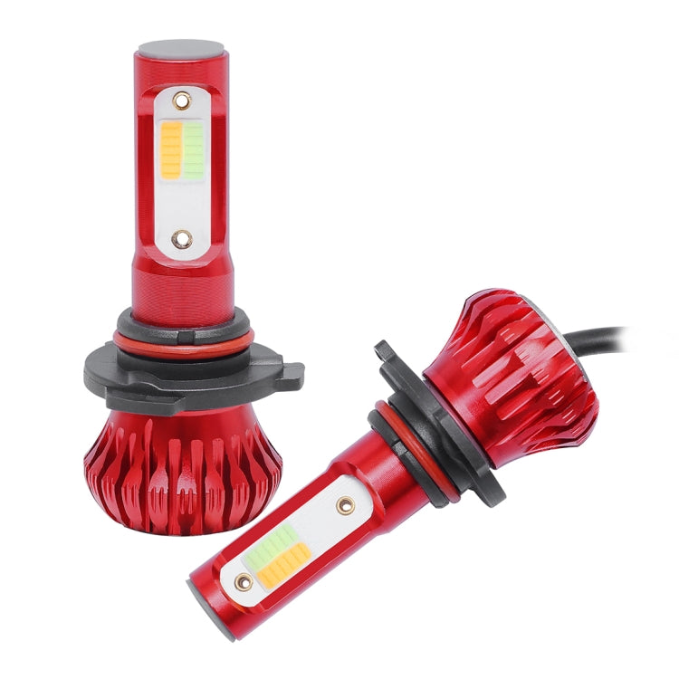 2 PCS YBW5-RED 9005 DC9-36V 12W 6000K/-8000K-3000K 2100LM IP68 Car LED Fog Light
