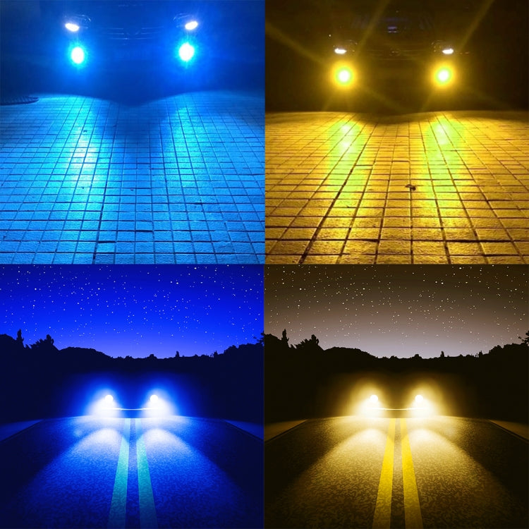 2 PCS YBW5-RED 9005 DC9-36V 12W 6000K/-8000K-3000K 2100LM IP68 Car LED Fog Light