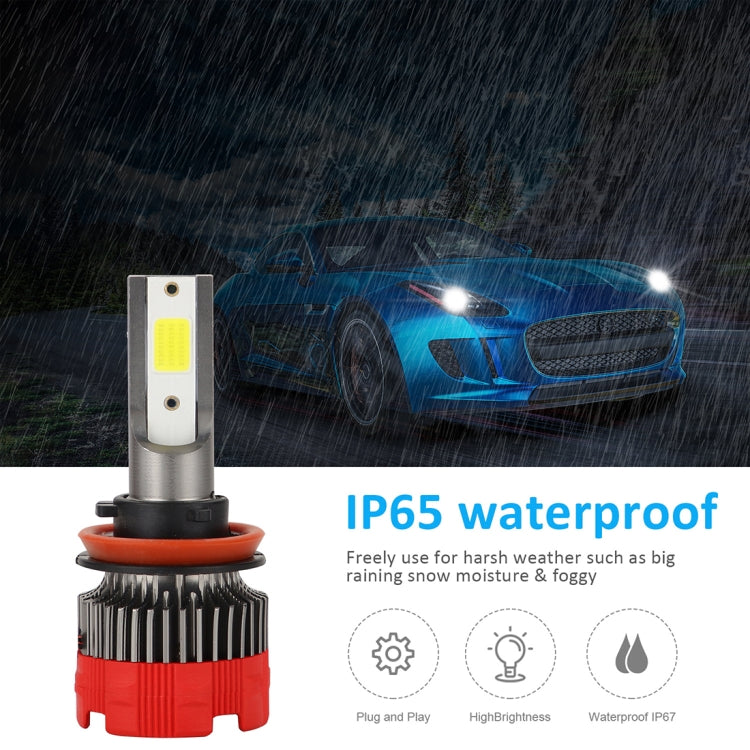 2 PCS EV18 H11 DC9-30V 20W 6000K 2500LM Car LED Headlight Lamps