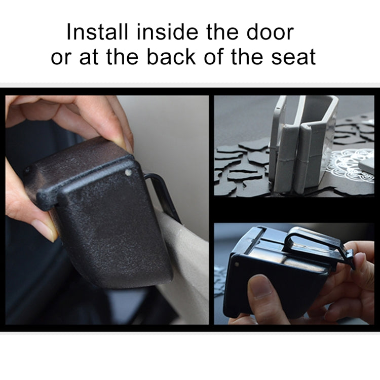 AT130BK Car Multi-functional Organizer Storage Box with LED Light