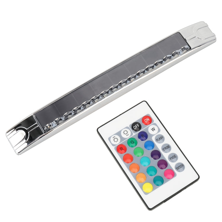 Car Solar Energy Multi-functional Emergency Light 15-color Strobe Lamps with Remote Control