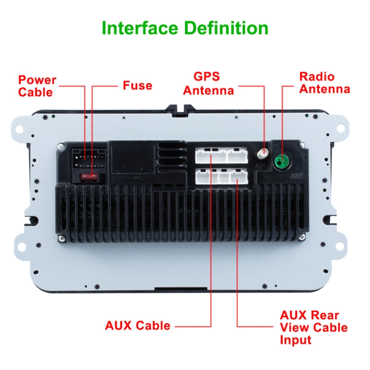 Car HD 7 inch Android 9.1 Radio Receiver MP5 Player for Volkswagen, Support FM & Bluetooth & TF Card & GPS & WiFi