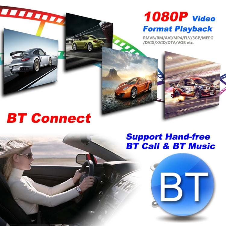 Car HD 7 inch Android 9.1 Radio Receiver MP5 Player for Volkswagen, Support FM & Bluetooth & TF Card & GPS & WiFi