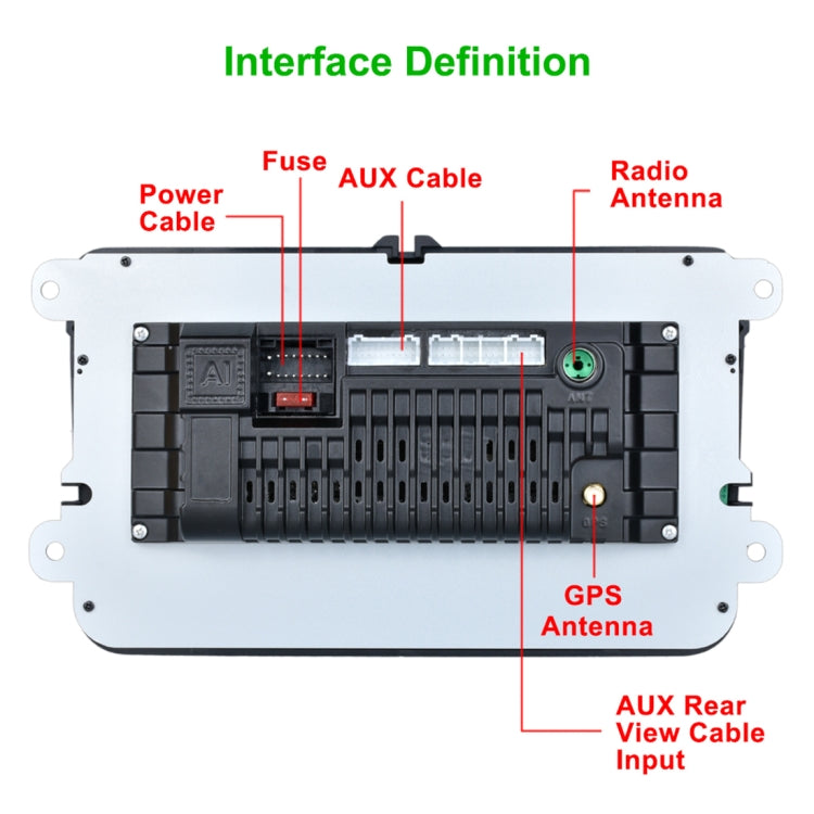 Car HD 8 inch Android 8.1 Radio Receiver MP5 Player for Volkswagen, Support FM & Bluetooth & TF Card & GPS & WiFi