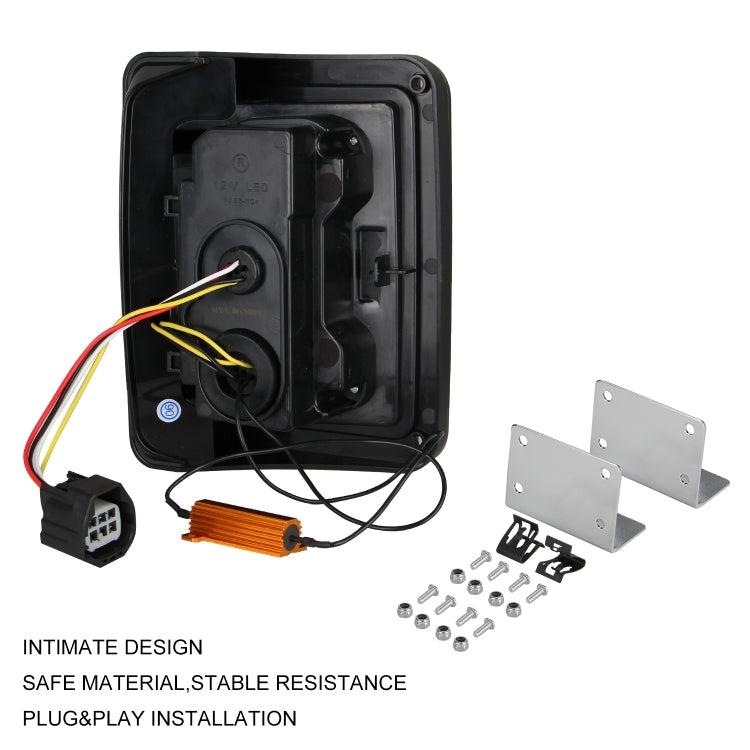 2 PCS Car No.3 Shape Reversing Lights / Turn Light / Tail Light  for US Version Jeep Wrangler JK 2007-2017