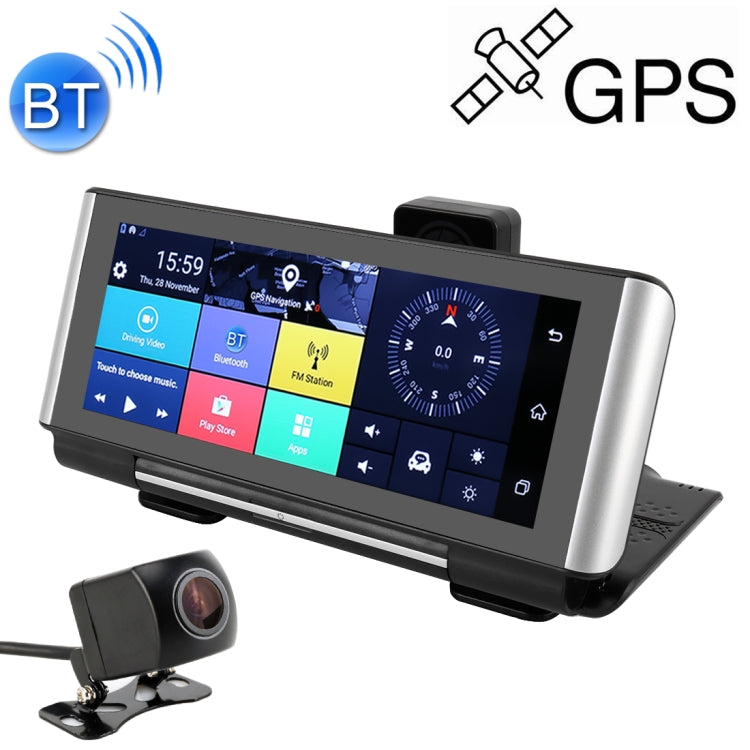 7 inch Car Foldable DVR Rearview Mirror Dual Camera Driving Video Recorder Support WiFi GPS, 4G Version