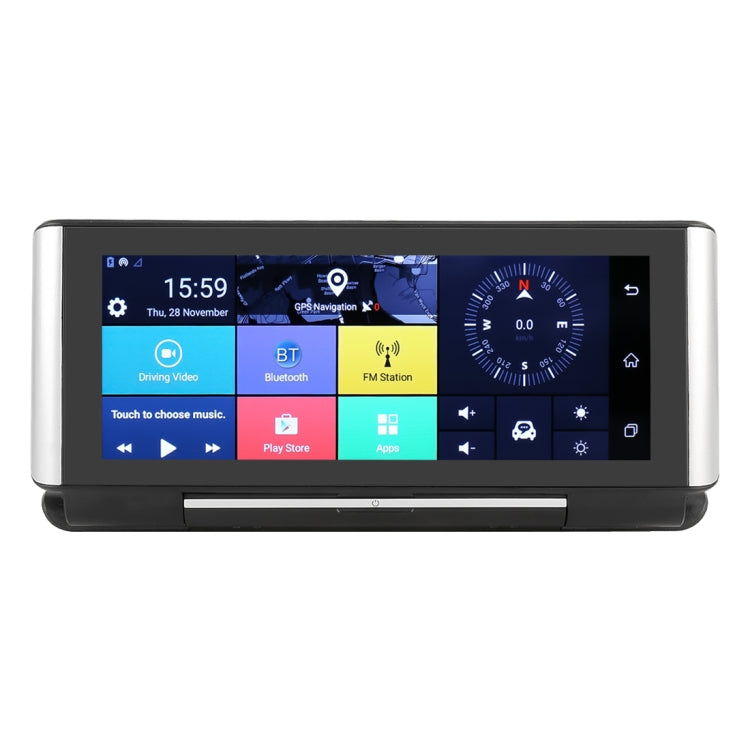7 inch Car Foldable DVR Rearview Mirror Dual Camera Driving Video Recorder Support WiFi GPS, 4G Version