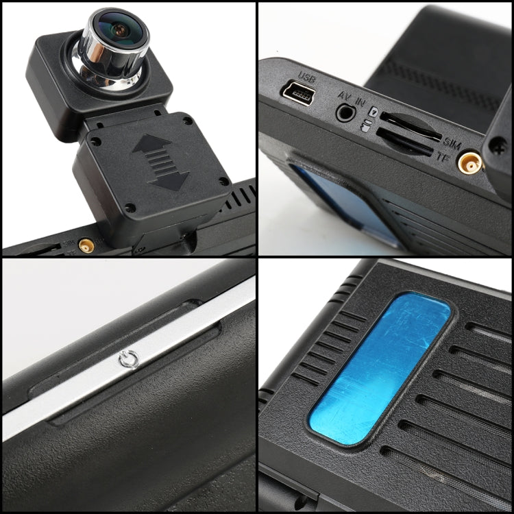 7 inch Car Foldable DVR Rearview Mirror Dual Camera Driving Video Recorder Support WiFi GPS, 4G Version