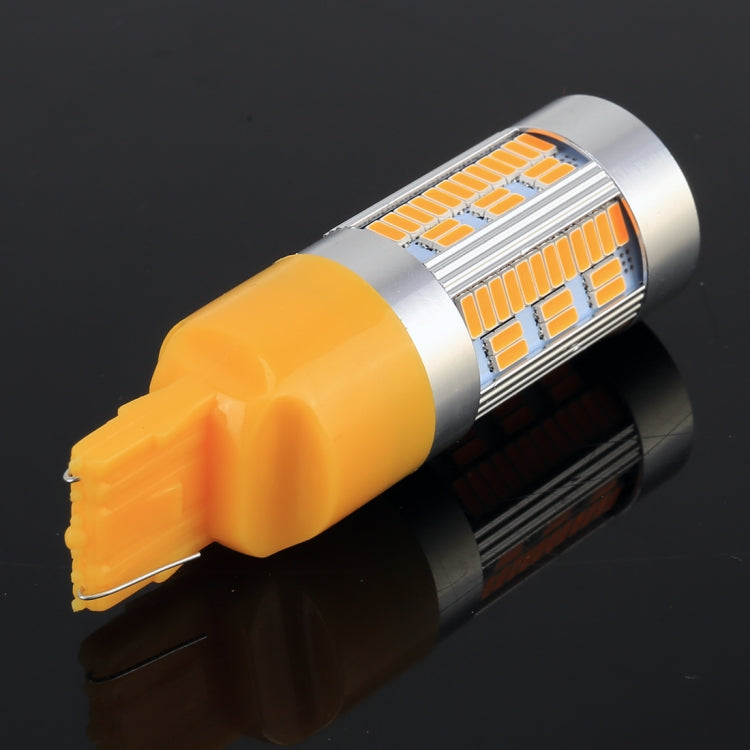 2 PCS T20 / 7440 DC12-24V 21W Car Turn Light 105LEDs SMD-4014 Lamps, with Decoder