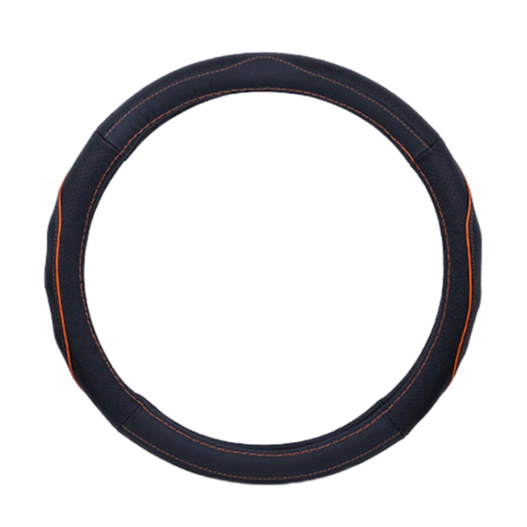 Universal Car Genuine Leather Steering Wheel Cover, Diameter: 38cm