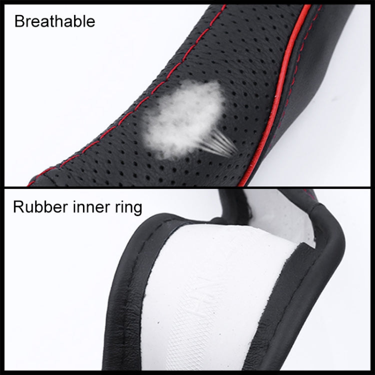 Universal Car Genuine Leather Steering Wheel Cover, Diameter: 38cm