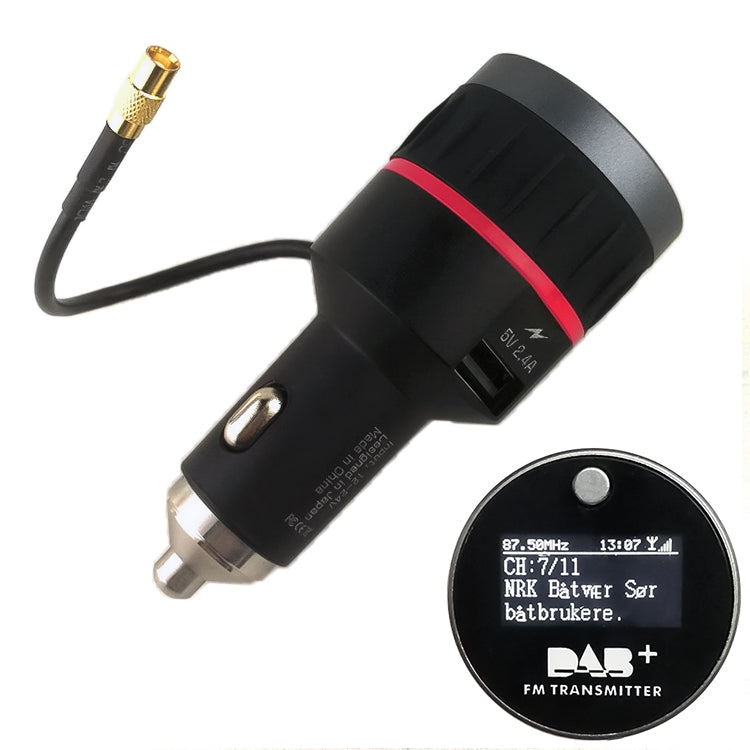 Car DAB Digital Radio Receiver Bluetooth FM Transmitter with Car Charger