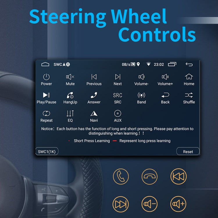 9093 Car HD 9 inch Radio Receiver MP5 Player for Volkswagen, Support FM & Bluetooth & TF Card & GPS & WiFi 1GB+16GB