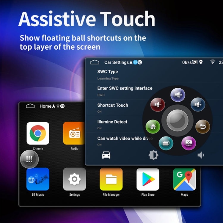 9093 Car HD 9 inch Radio Receiver MP5 Player for Volkswagen, Support FM & Bluetooth & TF Card & GPS & WiFi 1GB+16GB