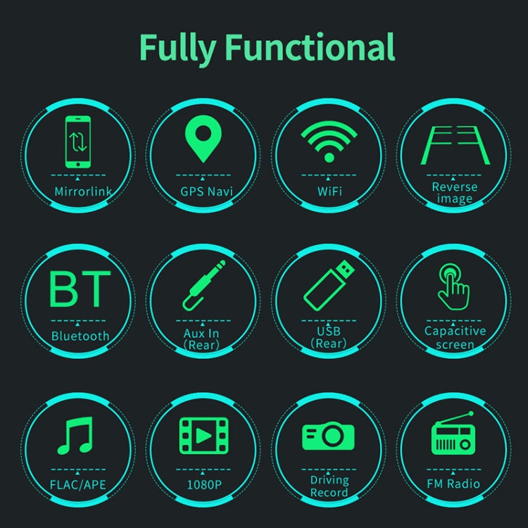 9093 Car HD 9 inch Radio Receiver MP5 Player for Volkswagen, Support FM & Bluetooth & TF Card & GPS & WiFi 1GB+16GB