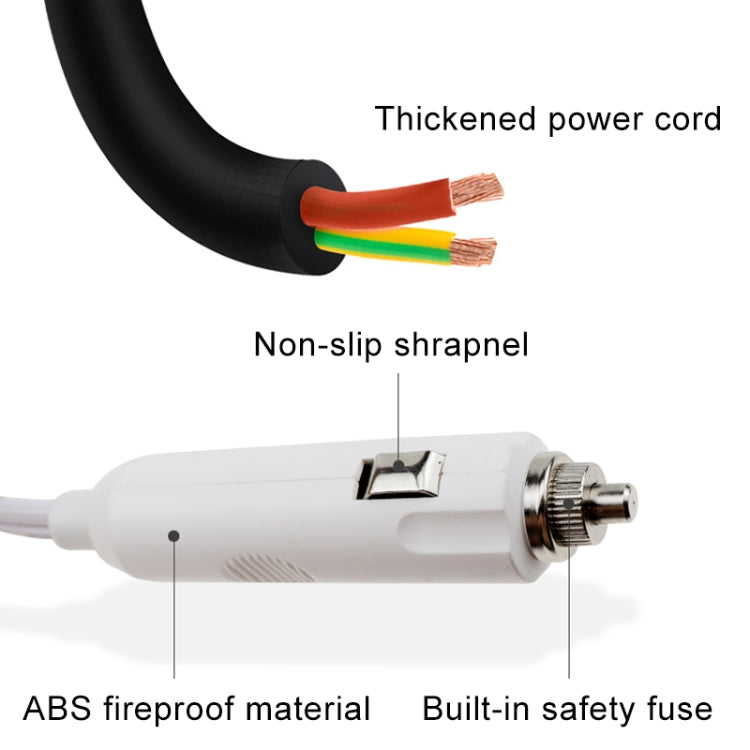 60W / 120W DC 12V-24V  to AC 220V Car Multi-functional Power Inverter 2 USB Ports Charger Adapter(Black)