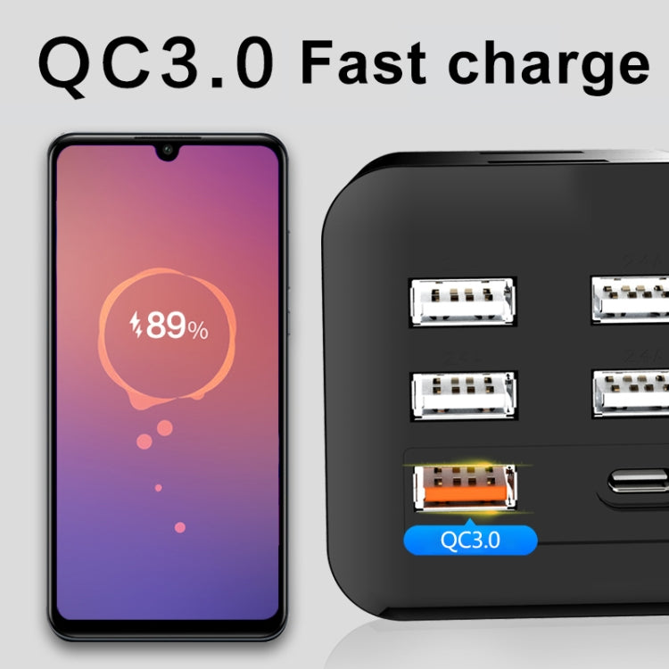 150W DC 12V-24V to AC 220V Car Multi-functional Correction Wave Power Inverter 5 USB Ports Charger Adapter