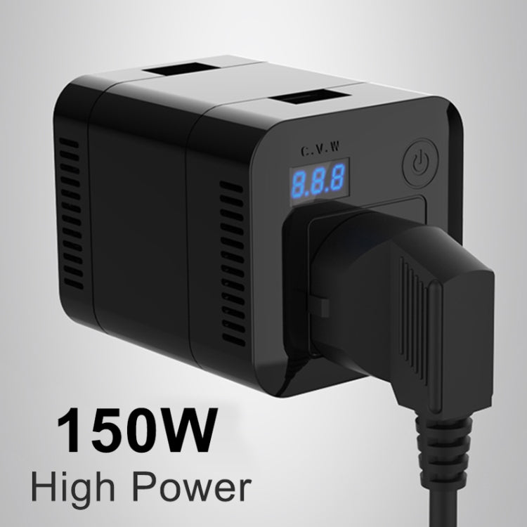 150W DC 12V-24V to AC 220V Car Multi-functional Correction Wave Power Inverter 5 USB Ports Charger Adapter