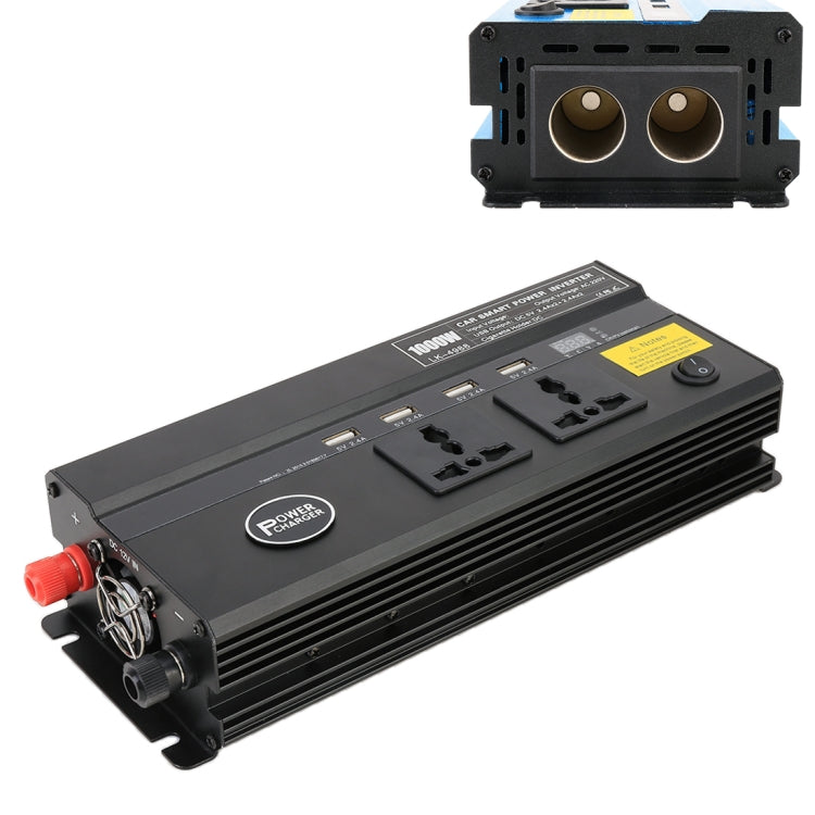 650W DC 12V to AC 220V Car Multi-functional 4988 Smart Power Inverter