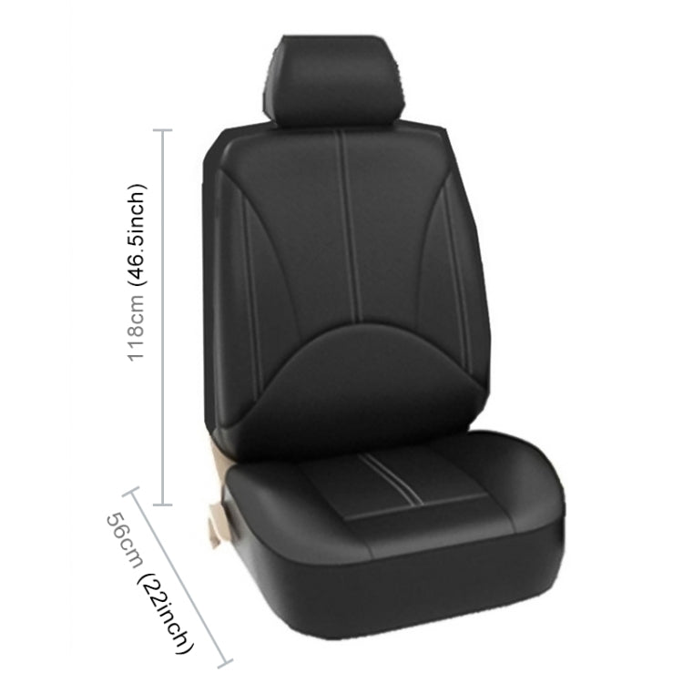 9 in 1 Universal PU Leather Four Seasons Anti-Slippery Cushion Mat Set for 5 Seat Car
