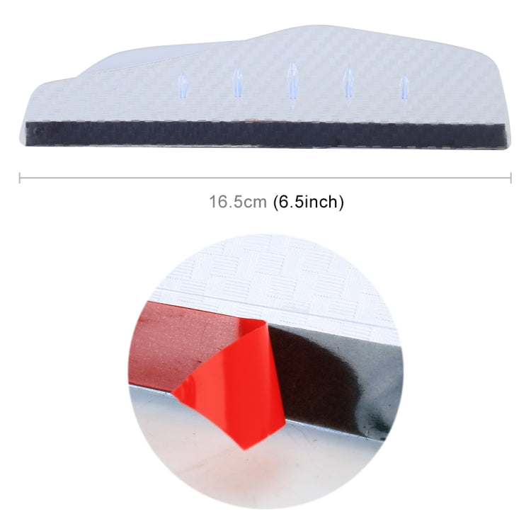 1 Pair 3R-2156 Universal Car Rearview Mirror Rain Blades Mirror Eyebrow Rain Cover