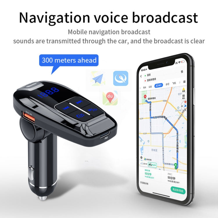 BC59 Car MP3 Bluetooth Player FM Transmitter PD 3.0 Fast Charger
